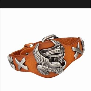 Motorcycle Genuine leather Live to Ride wrap